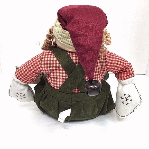 Rustic Santa Claus Shelf Sitter With Dangling Legs - Picture 5 of 8